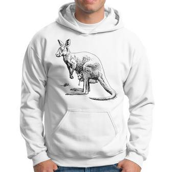Kangaroo Graphic Marsupial Australian Animals Hoodie | Mazezy UK
