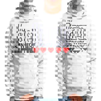 Karen Is In The House Retro Hearts First Name Love Karen Hoodie | Mazezy
