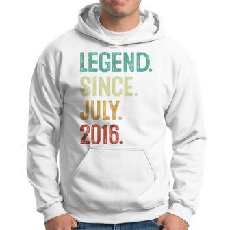 Kids 7 Years Old Legend Since July 2016 7Th Birthday Hoodie | Mazezy
