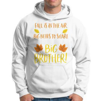 Kids Big Brother Fall Pregnancy Announcement  Autumn Baby 2 Hoodie
