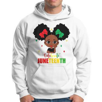 Kids Celebrate Junenth African Black Girl Toddler Girls Kids Hoodie | Mazezy