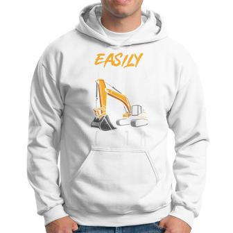 Kids Construction Vehicle Boys Easily Distracted By Excavators Hoodie - Monsterry AU