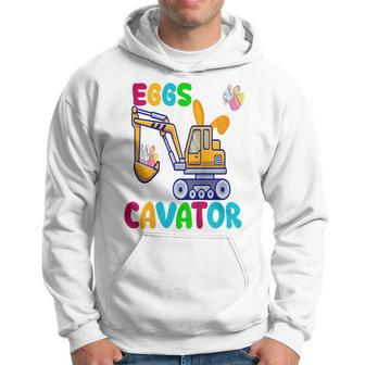 Kids Eggscavator Happy Easter Funny Excavator Hunting Egg Kids Hunting Funny Gifts Hoodie | Mazezy