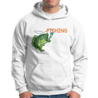 Kids Fishing- Daddy Fishing-Buddy Fly Bass Boy Toddler Funny Hoodie - Seseable