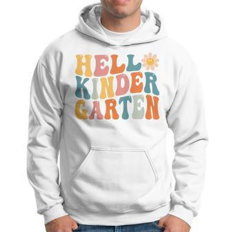 Kids Hello Kindergarten - Team Kinder Back To School First Day Hoodie - Seseable