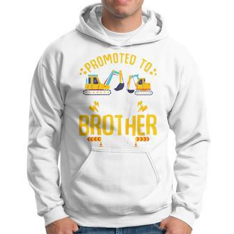Kids Promoted To Big Brother 2024 Construction Excavator Toddlers Hoodie | Mazezy