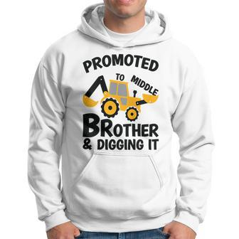 Kids Promoted To Middle Brother Baby Gender Celebration Hoodie | Mazezy DE