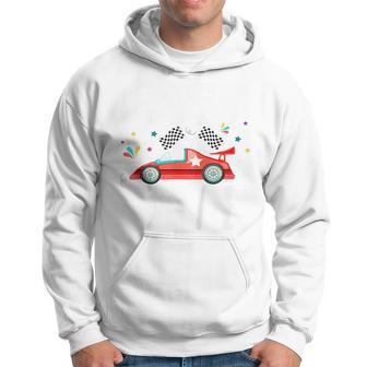 Kids Race Car 1St Birthday Fast One This Little Racer Is One Year Hoodie - Thegiftio UK