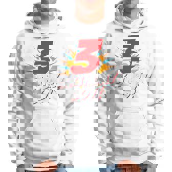 Kids Superhero Birthday Boy Party 3 Year Old 3Rd Birthday Hoodie | Mazezy