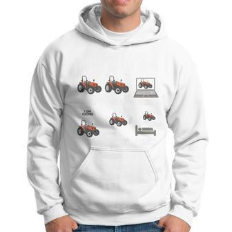 Kids Things I Do In My Spare Time Tractor Funny Farmers Tractor Funny Gifts Hoodie | Mazezy
