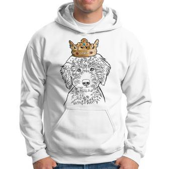 Labradoodle Dog Wearing Crown Hoodie | Mazezy