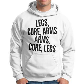 Legs Core Arms Rowing On Rower Fitness Workout Gear Hoodie | Mazezy