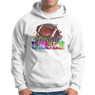 Leopard Football Uncle Funny Game Day Fathers Day For Men Hoodie | Mazezy