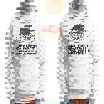 Less Upsetti More Spaghetti Pasta Lover Gift Hoodie - Thegiftio UK