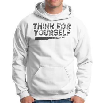 Libertarian Think For Yourself - Free Speech Liberty Hoodie | Mazezy UK