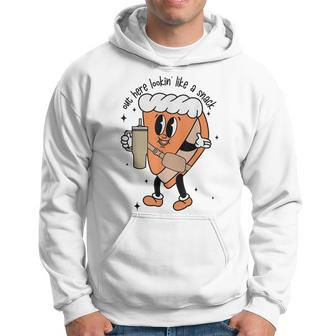 Out Here Lookin Like A Snack Pumpkin Pie Thanksgiving Retro Hoodie | Mazezy