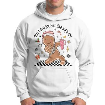 Out Here Looking Like A Snack Christmas Boujee Gingerbread Hoodie | Mazezy