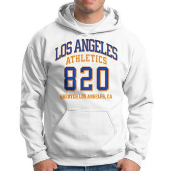 Los Angeles Athletics 820 Area Code Los Angeles California Hoodie | Mazezy