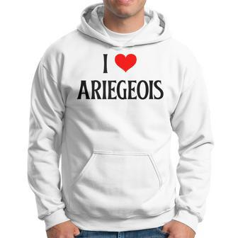 I Love Ariegeois I Heart Ariegeois Dog Lover Pet Puppy Dog Hoodie | Mazezy