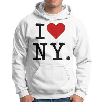 Love New York Heart Love Ny New York Love Nyc Hoodie - Seseable