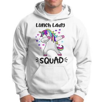 Lunch Lady Squad Dabbing Unicorn Lunch Lady Hoodie | Mazezy