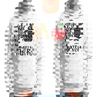 M De Maestra Leopard Apple Red Plain Hoodie | Mazezy