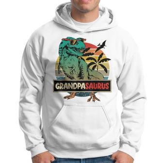 Matching Family Grandpasaurus Trex Fathers Day Grandpa Gift For Mens Hoodie | Mazezy