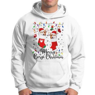 Merry Corgi Christmas Corgi Xmas Party Corgi Hoodie - Monsterry