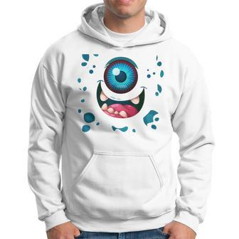 Monster Face Halloween Costume Idea Scary Cute Hoodie | Mazezy