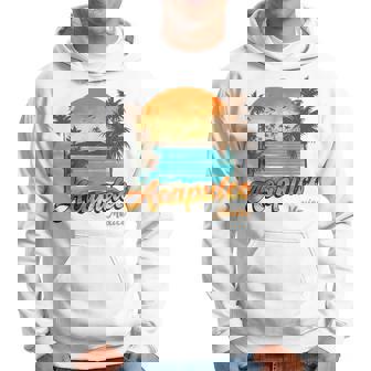 Montego Acapulco Mexico Beach Summer Vacation Sunset Palm Vacation Funny Gifts Hoodie | Mazezy