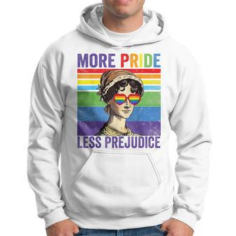 More Pride Less Prejudice Pride Month Funny Hoodie - Seseable