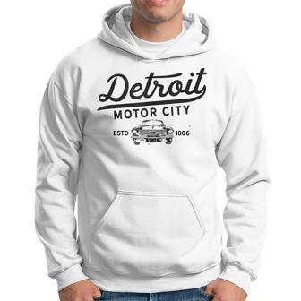 Motor City Muscle Car Detroit Novelty Gift Hoodie | Mazezy
