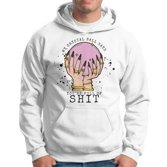My Crystal Ball Says Youre Stupid Witch Vibes Halloween Hoodie | Mazezy