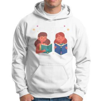 Never Underestimate A Girl With A Book Aesthetic Graphic Hoodie - Seseable