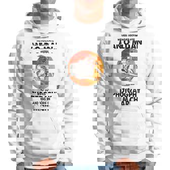 Never Underestimate A Man Loves Photography Born In March Gift For Mens Hoodie - Seseable