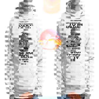 Never Underestimate An Old July Man Who Loves Hot Rods Hoodie - Seseable