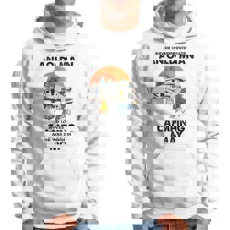 Never Underestimate An Old Man Loves Camping Born In May Gift For Mens Hoodie | Seseable UK