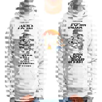 Never Underestimate An Old Man Who Loves Camping November Hoodie | Seseable UK