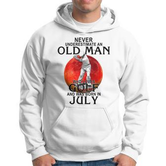 Never Underestimate An Old Man Who Loves Golf Old Man Funny Gifts Hoodie | Mazezy