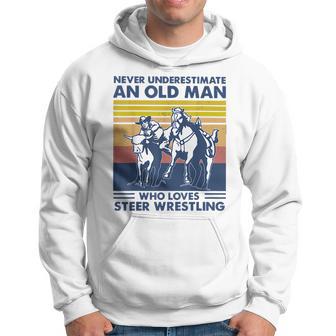 Never Underestimate An Old Man Who Loves Sr Wrestling Hoodie | Seseable UK