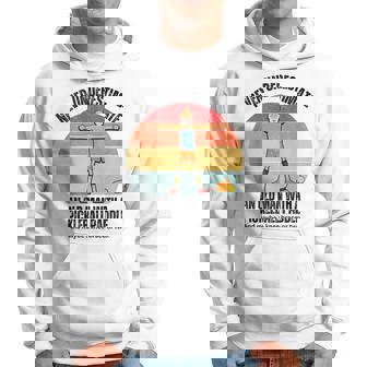 Never Underestimate An Old Man With A Knee Brace Or Two Old Man Funny Gifts Hoodie | Mazezy