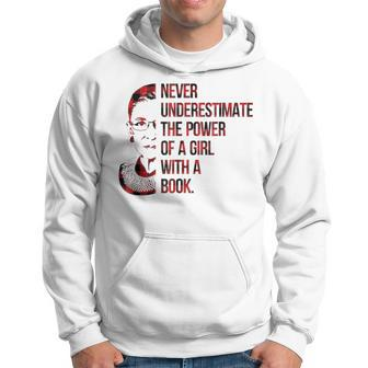 Never Underestimate The Power Of A Girl With A Book Rbg Gift For Mens Hoodie | Mazezy