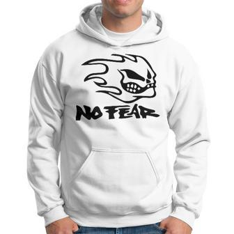 No Fear Just Fearless 90'S Retro Skater N Nostalgia Fire Hoodie - Seseable
