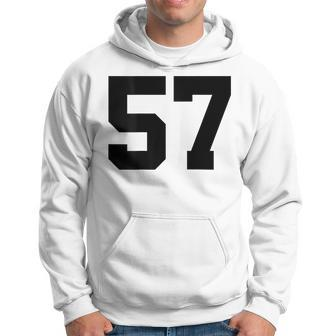 Number 57 Print On Back Only Cotton Team Jersey Hoodie | Mazezy AU