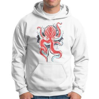 Octopus Sea Monster Ocean Creatures Scary Squid Kraken Hoodie | Mazezy