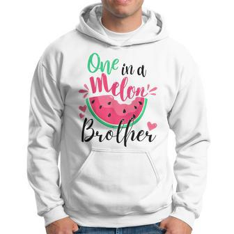 One In A Melon Brother Summer Birthday Party Matching  Hoodie