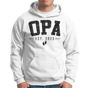 Opa Est 2023 Opa To Be Gifts New Opa Fathers Day Hoodie - Seseable