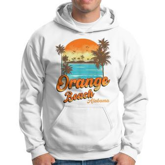 Orange Beach Alabama Summer Vacation Sunset Palm Trees Orange Funny Gifts Hoodie | Mazezy