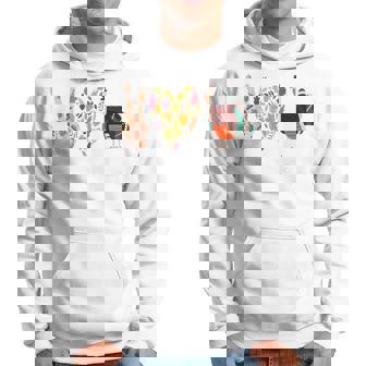 Peace Love Thanksgiving Turkey Heart Orange Halloween Outfit Orange Halloween Hoodie | Mazezy