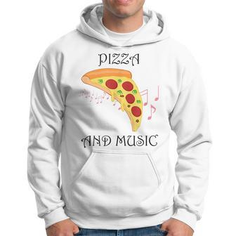 Pizza And Music Funny Italian Hobby Chef Musician Hoodie | Mazezy